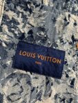 Louis Vuitton Classic Logo printed all over patchwork denim jacket