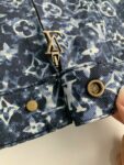 Louis Vuitton Classic Logo printed all over patchwork denim jacket