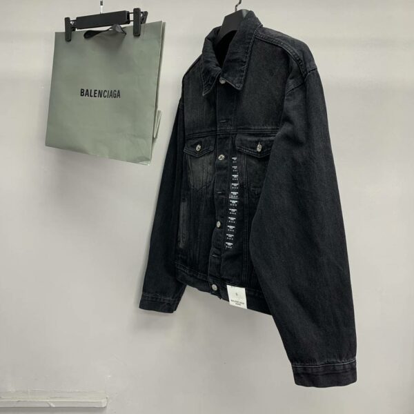 Balenciaga offset printed denim jacket