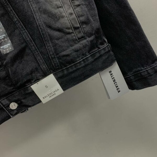 Balenciaga offset printed denim jacket