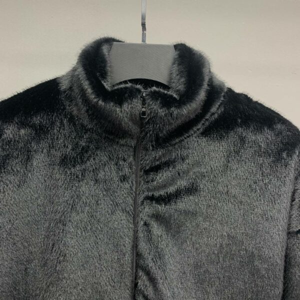 Balenciaga embroidered fur jacket