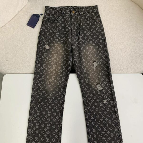 Lv 2023ss show style wave jeans