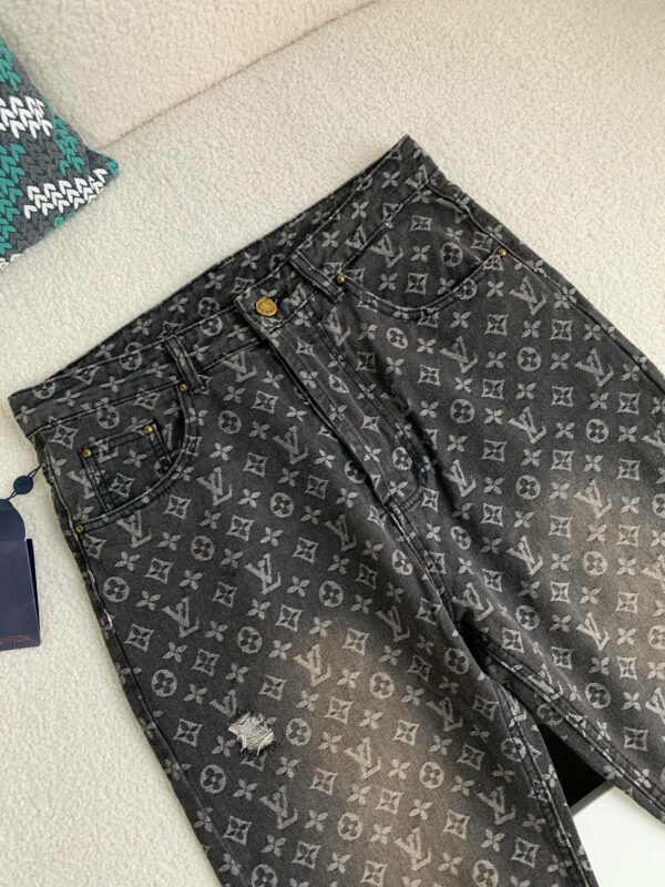 Lv 2023ss show style wave jeans