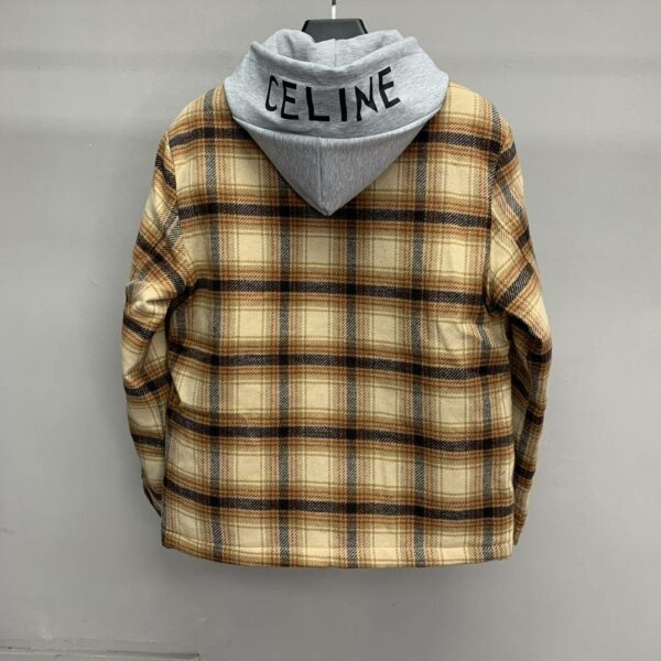 Balenciaga flannel plaid shirt jacket