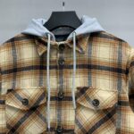 Balenciaga flannel plaid shirt jacket