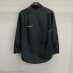 Balenciaga blurred lettering long sleeve shirt