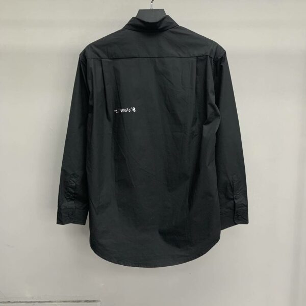 Balenciaga blurred lettering long sleeve shirt