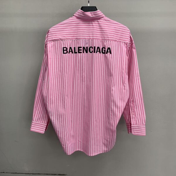 Balenciaga striped long-sleeved shirt