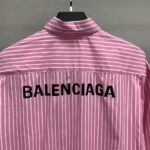 Balenciaga striped long-sleeved shirt