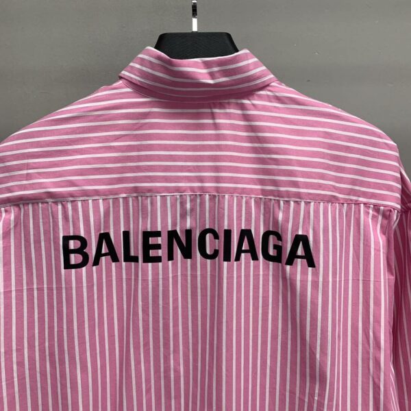 Balenciaga striped long-sleeved shirt