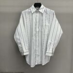 Balenciaga striped long-sleeved shirt