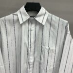 Balenciaga striped long-sleeved shirt