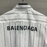 Balenciaga striped long-sleeved shirt