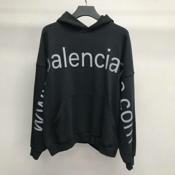 Balenciaga lettered hooded sweatshirt