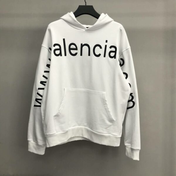 Balenciaga lettered hooded sweatshirt