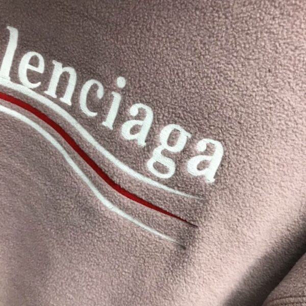 Balenciaga Polar Fleece Coke Hooded Sweatshirt