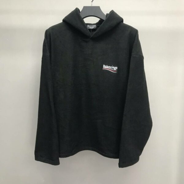 Balenciaga Polar Fleece Coke Hooded Sweatshirt