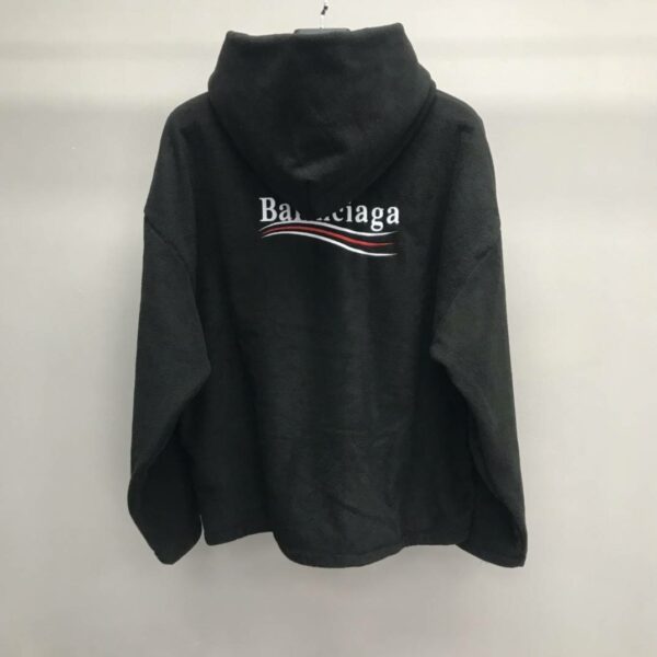 Balenciaga Polar Fleece Coke Hooded Sweatshirt