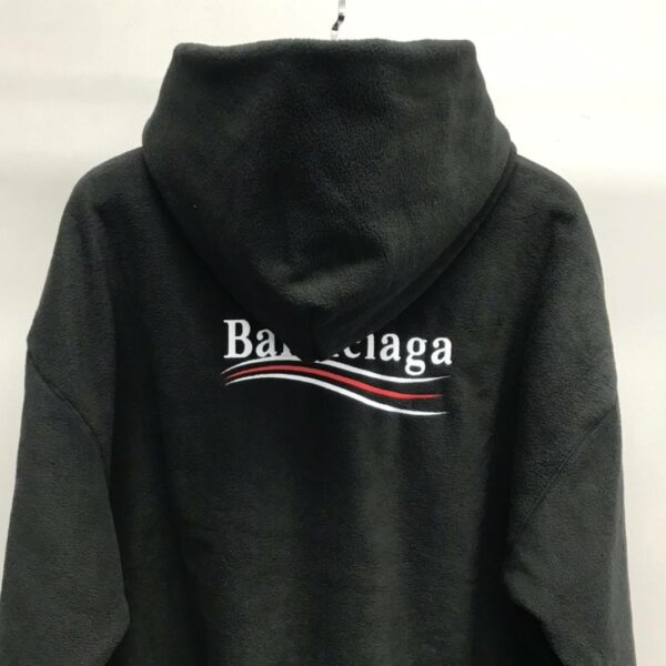 Balenciaga Polar Fleece Coke Hooded Sweatshirt