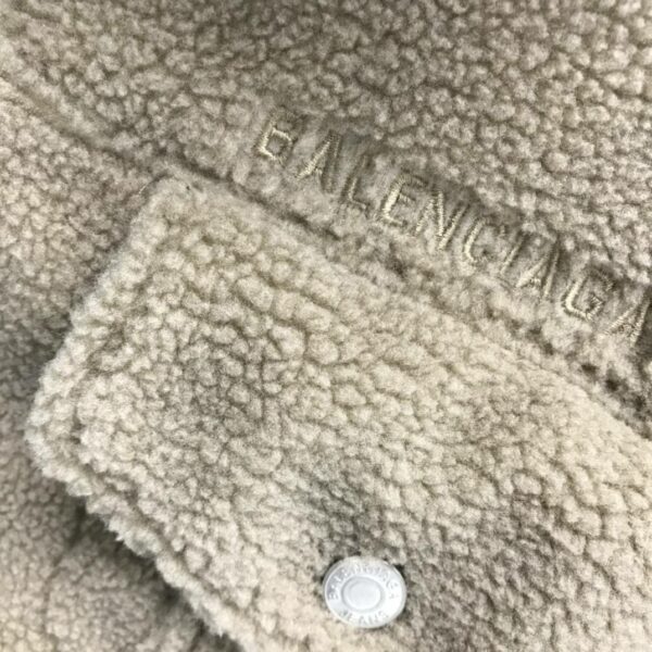 Balenciaga lettered lambswool jacket