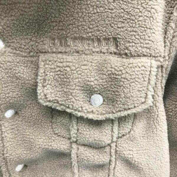 Balenciaga lettered lambswool jacket