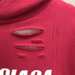 Balenciaga ripped double layer hoodie