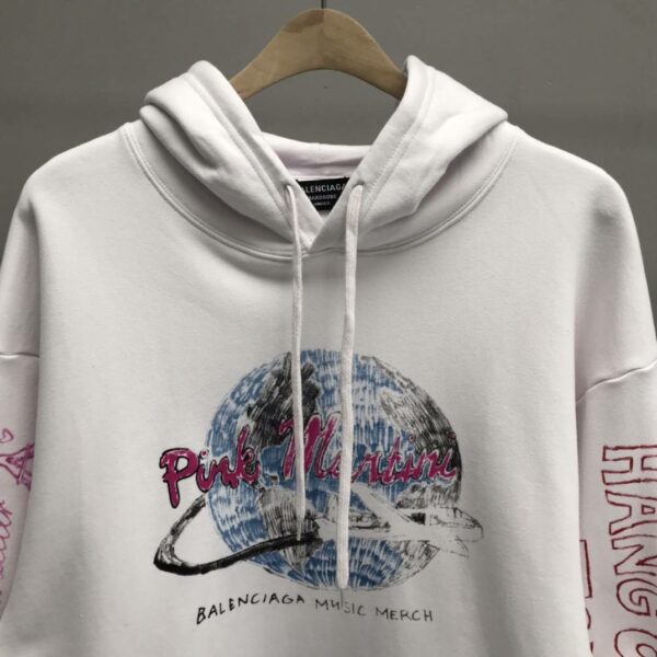 Balenciaga printed hooded sweatshirt