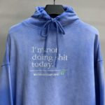 Balenciaga lettered washed sweatshirt