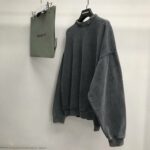 Balenciaga neckline hardware perforated hoodie