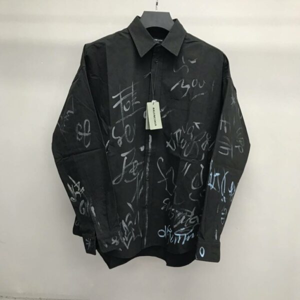 Balenciaga BLCG graffiti long-sleeved shirt