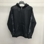 Balenciaga Paris tower mud stained zipper hoodie