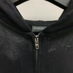 Balenciaga Paris tower mud stained zipper hoodie