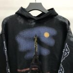 Balenciaga Paris tower mud dyed hoodie