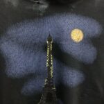 Balenciaga Paris tower mud dyed hoodie