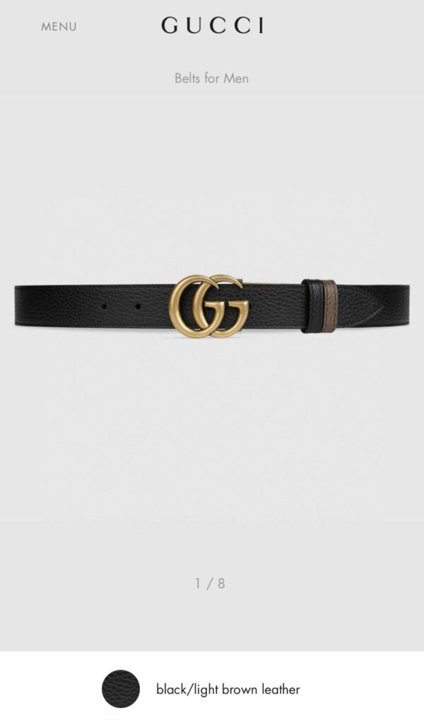 Gucci men's belts