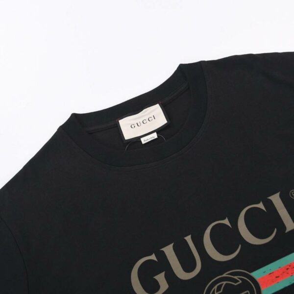 Gucci men's and women's black T-shirt