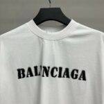 Balenciaga front and back T-shirt with blurred letters