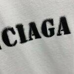 Balenciaga front and back T-shirt with blurred letters