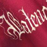 Balenciaga Sanskrit lettering industrial paint T-shirt