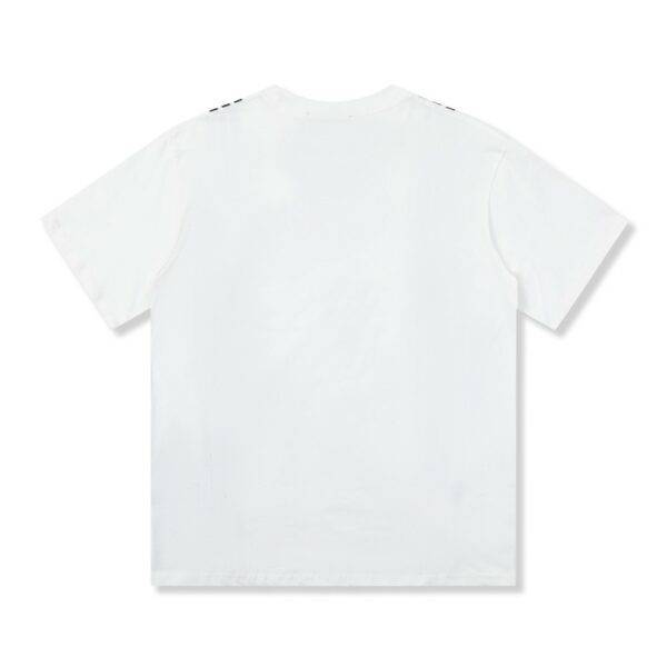 Gucci  23SS double G vertical stripe foam printed t-shirt