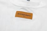 Louis Vuitton 23ss small plane full print pattern gold classic T-shirt