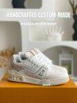 【Handmade Custom】Louis Vuitton Himalayan Crocodile Leather Trainer Sneakers