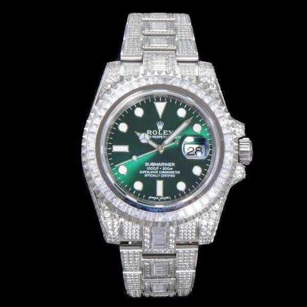 Rolex 904 Steel Submariner Luxury Full Diamond Special Edition