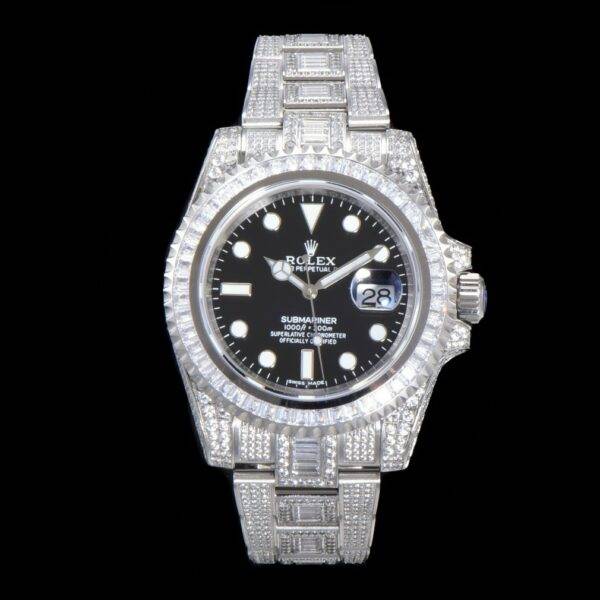 Rolex 904 Steel Submariner Luxury Full Diamond Special Edition