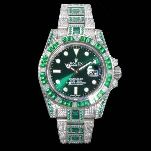 Rolex 904 Steel Submariner Luxury Full Diamond Special Edition