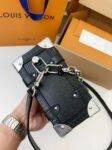 Louis Vuitton New SIDE TRUNK full leather medium size handbag  M11350  Size：21*14*6cm
