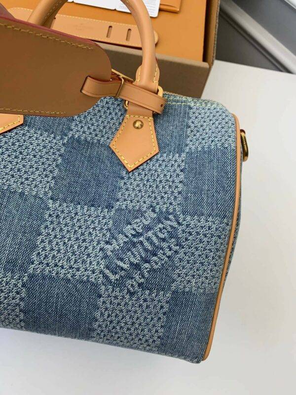 Louis Vuitton The new SPEEDY 25bandouli ère tannin denim handbag  N40700  Size：25*15*15cm