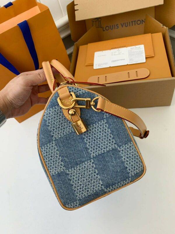 Louis Vuitton The new SPEEDY 25bandouli ère tannin denim handbag  N40700  Size：25*15*15cm