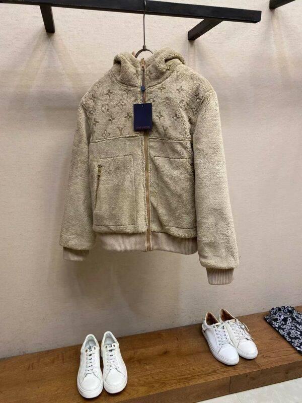 New, LV reversible wool and sheepskin jacket