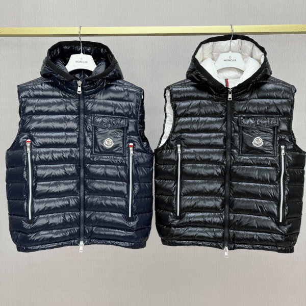 Moncler Early Fall Ragot Series Breathable Hooded Vest Jacket